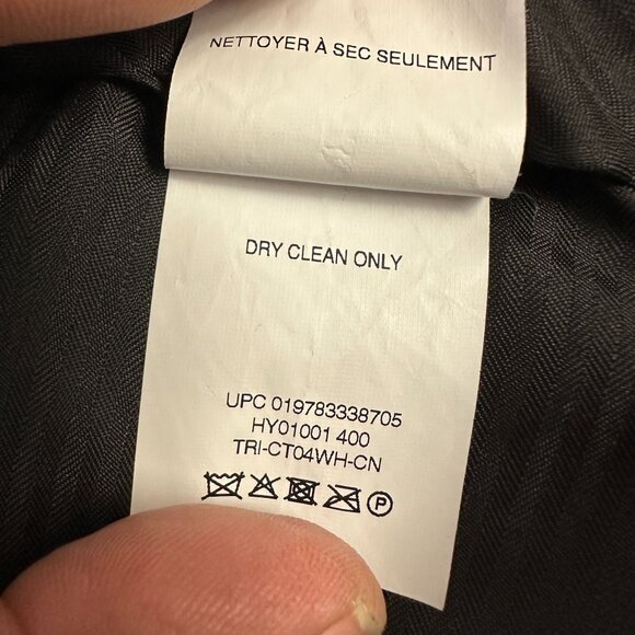 J.M. Haggar Classic Fit Navy Dress Pants 38X29 Polyester Blend Mens - Picture 5 of 5